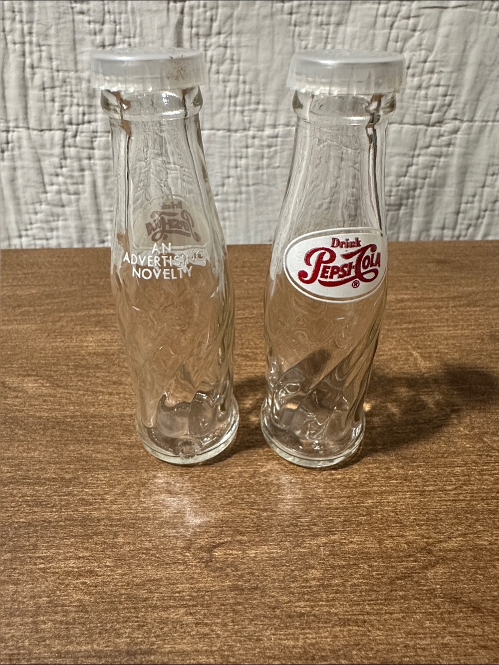 Mini Pepsi bottles 1960 salt and pepper shakers